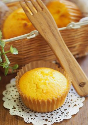 HMで♡チーズケーキ風♡チーズマフィン-レシピのメイン写真