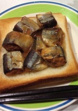 超！簡単！サンマの缶詰トースト-レシピのメイン写真