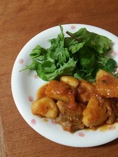 鶏肉とジャガ芋のトマト煮-レシピのメイン写真