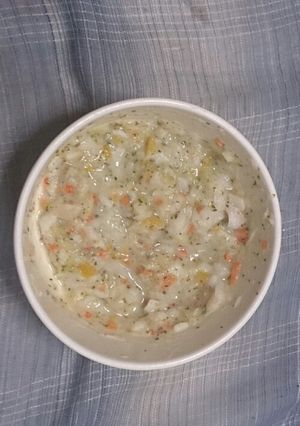 離乳食・たらの7種の野菜クリームソース-レシピのメイン写真