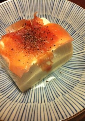 ゆずれもん香る♪生ハム豆腐-レシピのメイン写真