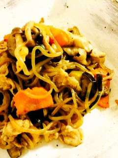 【15分】なんちゃって白滝中華焼きそば-レシピのメイン写真