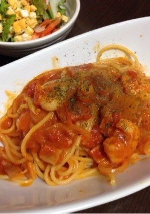 海老とベーコンのクリームパスタ-レシピのメイン写真