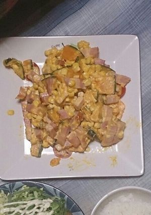 かぼちゃとベーコンのサラダ-レシピのメイン写真