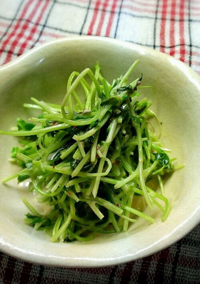 豆苗の柚子こしょうマヨネーズあえ-レシピのメイン写真