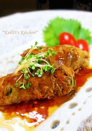 玉ねぎとレタスの肉巻-レシピのメイン写真