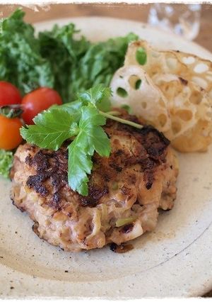 イカの柔らかハンバーグ-レシピのメイン写真
