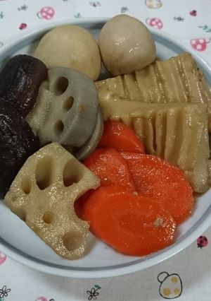 角麩の炊き合わせ-レシピのメイン写真