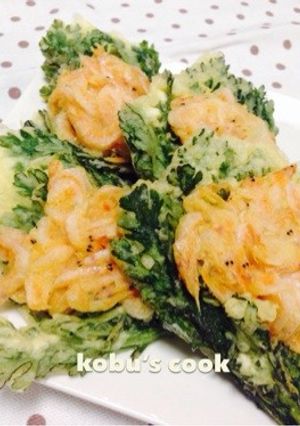 ＊春菊と桜海老のサクサクかき揚げ＊-レシピのメイン写真