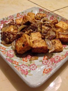 豆腐と豚肉のドレッシング炒め-レシピのメイン写真