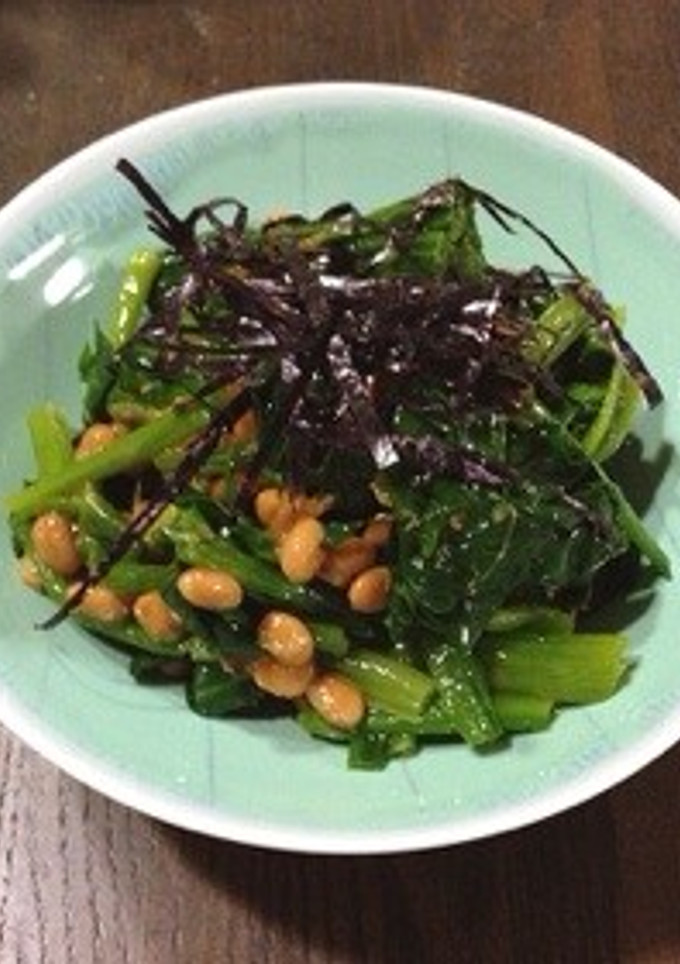 ほうれん草の納豆おかか和え❀-レシピのメイン写真