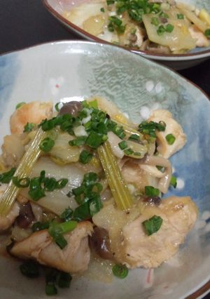 ☆白菜と鶏肉とセロリの甘酢あん☆-レシピのメイン写真