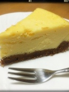 簡単☆ベークドチーズケーキ♡バレンタイン-レシピのメイン写真