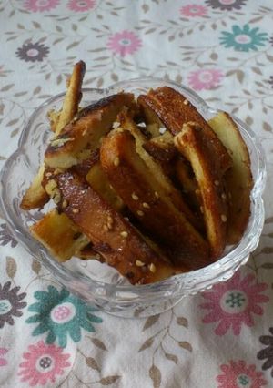 5分で簡単おやつ☆パンの耳のかりんとう★-レシピのメイン写真