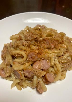 ラーメン屋が教えるギルティー焼きうどん-レシピのメイン写真