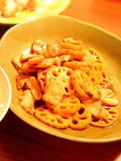 細切れ豚肉とレンコンの甘辛炒め-レシピのメイン写真