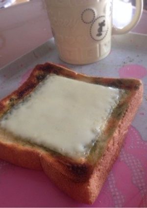超簡単＊抹茶チーズトースト-レシピのメイン写真