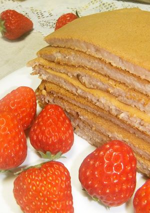 苺の香りを味わう✿もっちりパンケーキ-レシピのメイン写真