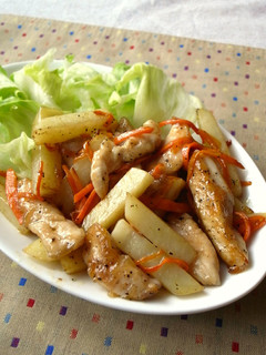 鶏むね肉で「塩鶏じゃが」-レシピのメイン写真