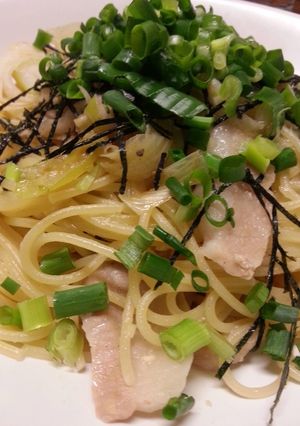 豚トロと長ネギの塩麹入り和風パスタ-レシピのメイン写真