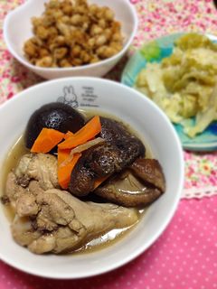 簡単☆手羽元と干し椎茸の煮物-レシピのメイン写真