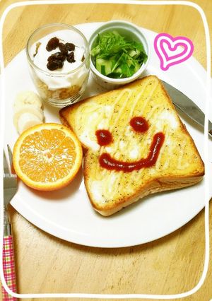 朝食*ブランチに♡たまごマヨトースト☺-レシピのメイン写真