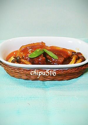 豪華！豚バラブロック肉ときのこの洋風煮-レシピのメイン写真