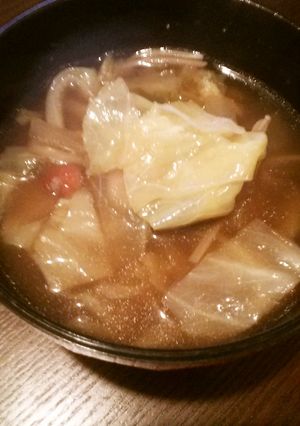 鍋キューブを使ってヘルシーきのこスープ！-レシピのメイン写真