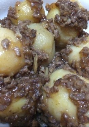 ♡新じゃがいもと挽肉の煮物♡-レシピのメイン写真