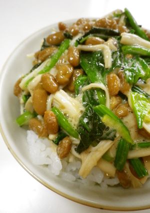 ほうれん草とえのきの納豆-レシピのメイン写真