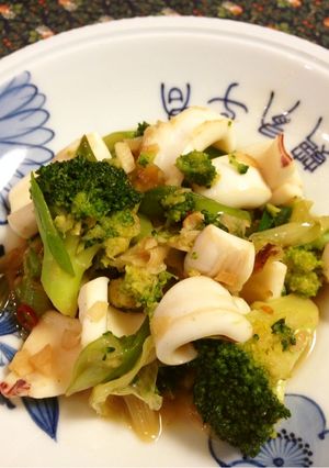 イカとブロッコリーの中華炒め-レシピのメイン写真