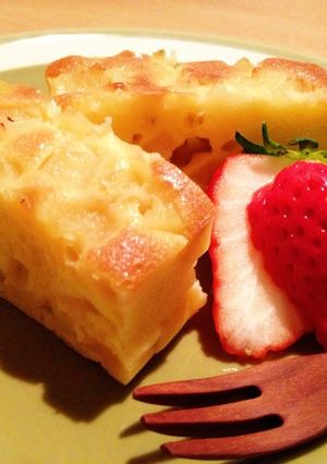 だいたいの分量で！りんごのパンプディング-レシピのメイン写真