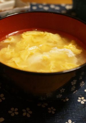 新玉葱と卵の味噌汁-レシピのメイン写真