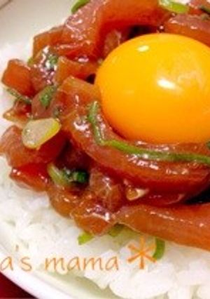 まぐろユッケ丼♡-レシピのメイン写真