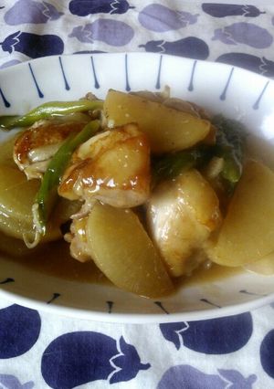 鶏肉と大根のガリバタ煮-レシピのメイン写真