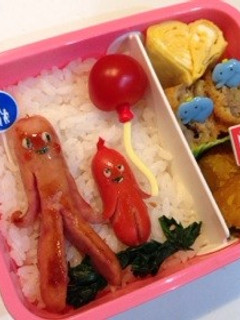 お弁当に!人?宇宙人?ソーセー人です!!-レシピのメイン写真