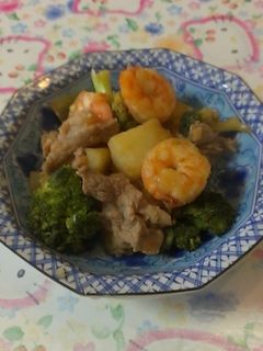 海老と野菜のにんにく炒め-レシピのメイン写真
