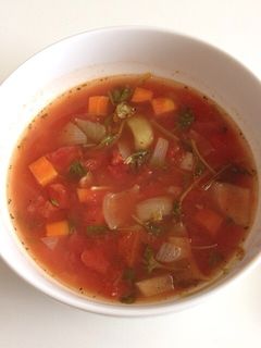 クレソンと緑レンズ豆のトマトスープ★-レシピのメイン写真