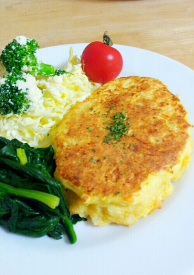 全卵で☆おからエビバーグ♪-レシピのメイン写真