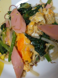 ☆ほうれん草と魚肉ソーセージの卵炒め☆-レシピのメイン写真