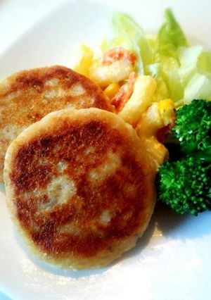 ★お麩でレンコン豆腐ハンバーグ★-レシピのメイン写真