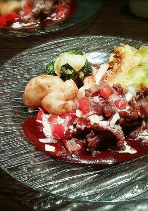 ♡ 牛肉の味噌ワインソース ♡-レシピのメイン写真