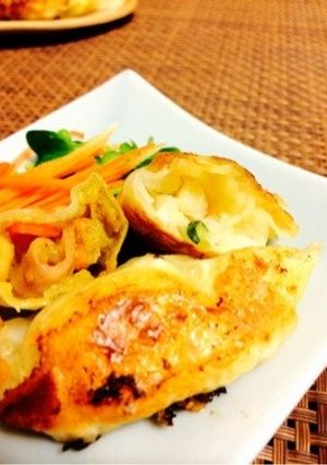 【20分】変わり餃子☆2色のポテサラ餃子-レシピのメイン写真