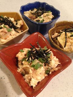 豆腐&ツナ混ぜるだけサラダ?和え物?-レシピのメイン写真