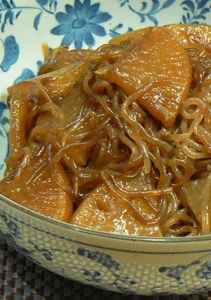 大根と糸こんにゃくのオイスターソース煮-レシピのメイン写真
