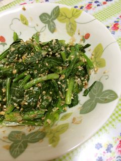 ほうれん草ゴマおかか和え-レシピのメイン写真