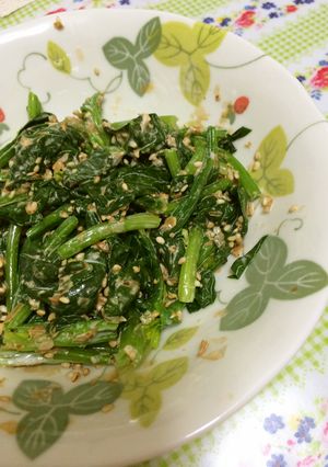 ほうれん草ゴマおかか和え-レシピのメイン写真