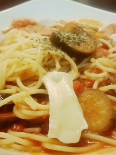 ラーメンスープの素でトマトスープパスタ-レシピのメイン写真