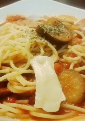 ラーメンスープの素でトマトスープパスタ-レシピのメイン写真