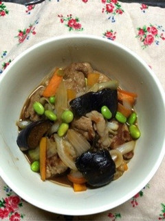 楽チン美味しい‼︎豚こま肉と野菜の照り煮-レシピのメイン写真